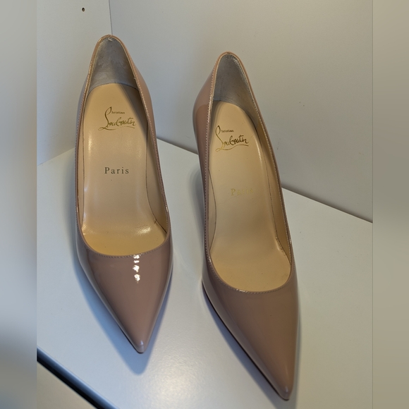 Christian Louboutin Kate 85 Patent Leather Pumps - Picture 8 of 9